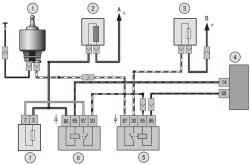 Схема включения электродвигателя вентилятора системы охлаждения